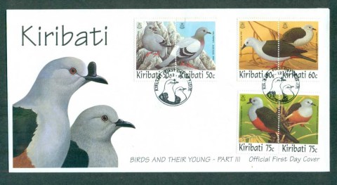 Kiribati-1997-Birds-their-Young-Pt-III-FDC-lot70968