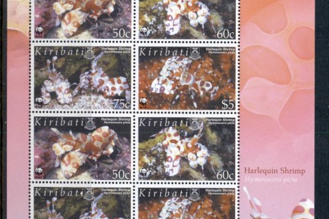 Kiribati-2005 WWF Harlequin Shrimp MS