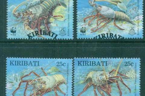 Kiribati-1998-WWF-Spiny-Lobster-FU-lot81480