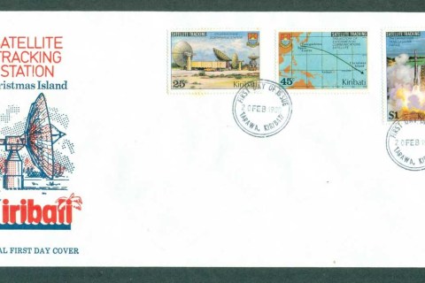 Kiribati-1980-Satellite-Tracking-Station-tones-FDC-lot70929