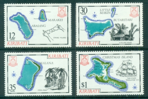 Kiribati-1981-Island-Maps-MUH