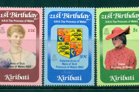 Kiribati-1982-Princess-Diana-21st-Birthday-MUH-Lot30036