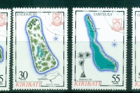 Kiribati-1987-Island-Maps-CTO