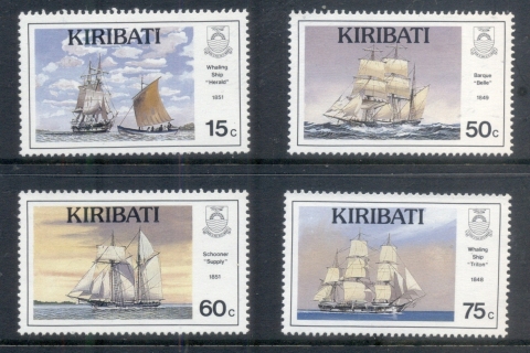 Kiribati-1990-Sailing-Ships-PtII-MUH