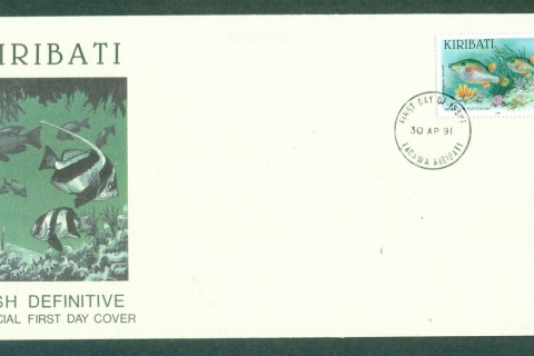 Kiribati-1991-Fish-Definitives-23c-FDC-lot70954
