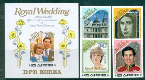 Korea-DPR-1981 Royal Wedding Charles & Diana