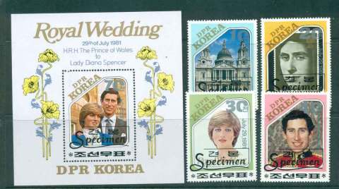 Korea-DPR-1981 Royal Wedding Charles & Diana