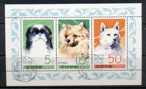 Korea-DPR-1977-Dogs-MS-CTO