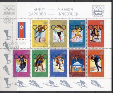 Korea-DPR-1978-Winter-Olympics-Sapporo-Innsbruck-MS-CTO