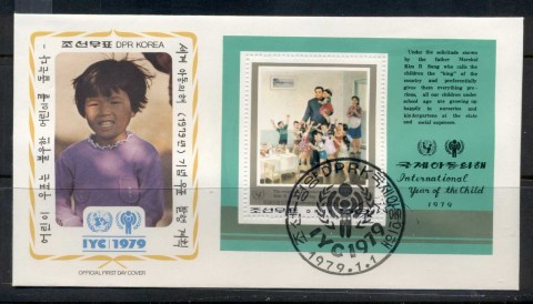 Korea-DPR-1979-IYC-International-year-of-the-Child-MS-FDC