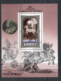 Korea-DPR-1980-Durer-Horse-MS-CTO