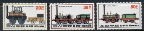 Korea-DPR-1983-Steam-Locomotives