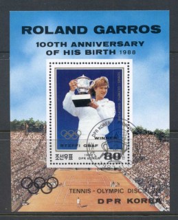 Korea-DPR-1988-Roland-Garros-tennis-MS-CTO