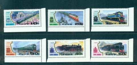 Korea-DPR-1989-Trains-MUH-lot51970