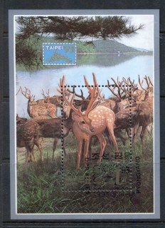 Korea-DPR-1993-Deer-MS-CTO