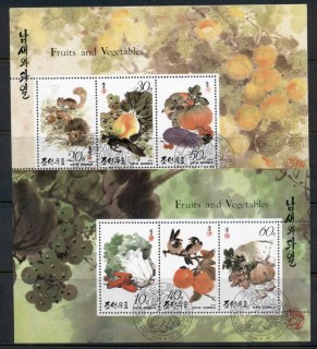 Korea-DPR-1993-Fruits-Vegetables-2xMS-CTO