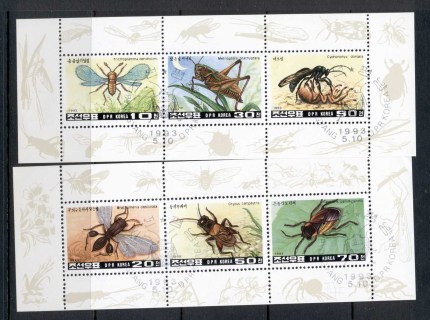 Korea-DPR-1993-Insects-2xMS-CTO