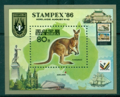 South-East-Asia-1986-1986-International-Stamp-Exhibition-Stampex-86-Adelaide-Australia-Kangaroo-MS-MUH