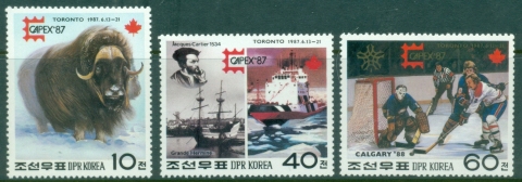 South-East-Asia-1987-International-Stamp-Exhibition-Capex-87-Toronto-Canada-and-Winter-Olympic-Games-Calgary-Canada-MUH