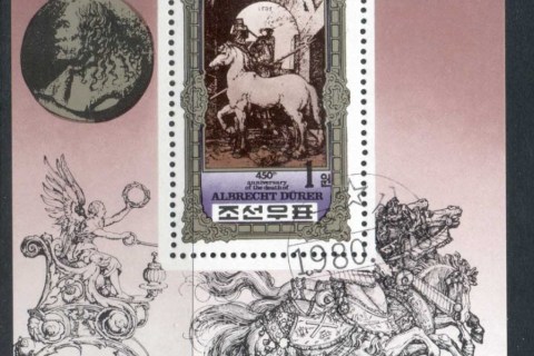 Korea-DPR-1980-Durer-Horse-MS-CTO