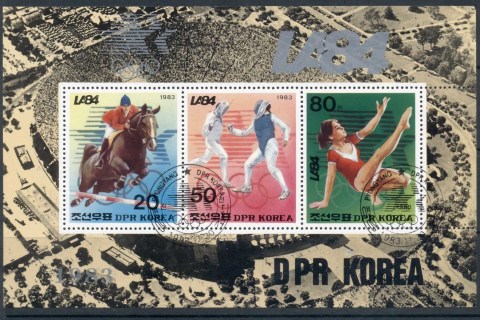 Korea-DPR-1983-Summer-Olympics-Los-Angeles-MS-CTO
