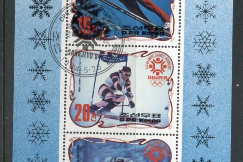 Korea-DPR-1984-Winter-Olympics-Sarajevo-Medal-Winners-MS-CTO