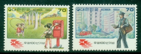 Korea-1984-Postal-Centenary-MUH