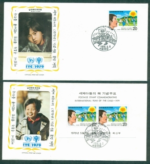 Korea-South-1979-IYC-International-Year-of-the-Child-2x-FDC-lot32013