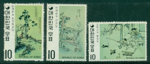 Korea-1971-Paintings-by-Kim-Deuk-shin-MUH