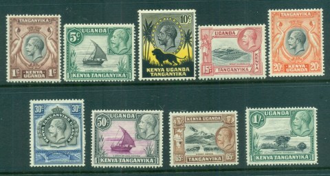 Kenya-Uganda-Tanganyika-1935-KGV-Pictorials-to-1-MLH