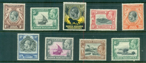 Kenya-Uganda-Tanganyika-1935-KGV-Pictorials-to-1-MLH