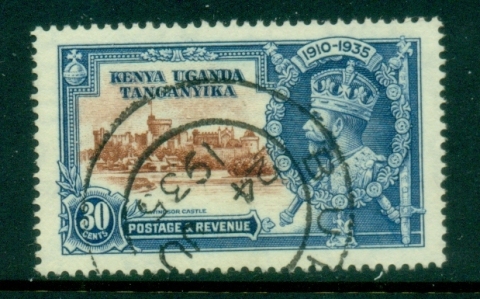 Kenya-Uganda-Tanganyika-1935-KGV-Silver-Jubilee-30c-FU