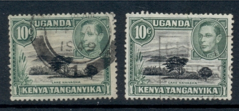 Kenya-Uganda-Tanganyika-1938-54-KGVI-Pictorial-10c-green-blk-both-Perfs-FU