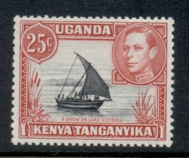 Kenya-Uganda-Tanganyika-1938-54-KGVI-Pictorial-25c-Dhow-MUH