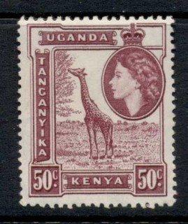 Kenya-Uganda-Tanganyika-1954-59-QEII-Pictorial-50c-MUH