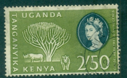 Kenya-Uganda-Tanganyika-1960-QEII-Pictorial-2-50sh-FU