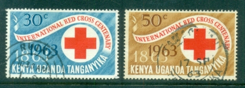 Kenya-Uganda-Tanganyika-1963-Red-Cross-Centenary-fu-lot84753