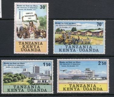 Kenya-Uganda-Tanzania-1971-Independence-10th-Anniversary-MUH