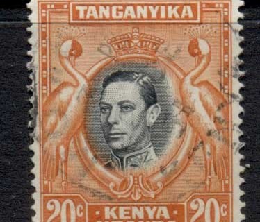 Kenya-Uganda-Tanganyika-1938-54-KGVI-Pictorial-20c-Perf-13-5x14-FU