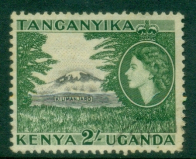 Kenya-Uganda-Tanganyika-1954-59-QEII-Pictorial-2sh-Kilimanjaro-FU