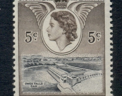 Kenya-Uganda-Tanganyika-1954-59-QEII-Pictorial-5c-MLH