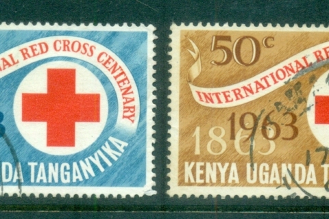 Kenya-Uganda-Tanganyika-1963-Red-Cross-Centenary-fu-lot84753