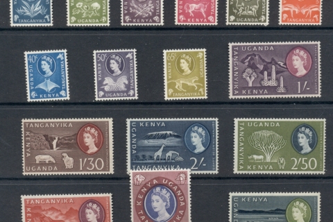 Kenya-Uganda-Tanganyika-QEII-Pictorials-MUH