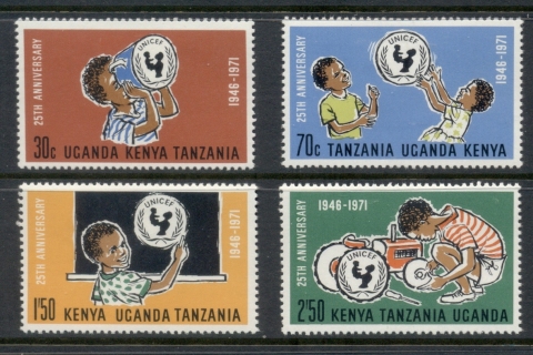 Kenya-Uganda-Tanzania-1972-UNICEF-25th-Anniversary-MLH