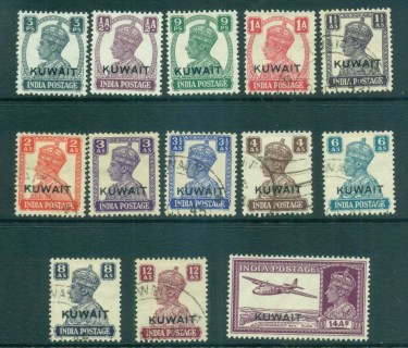 Kuwait-1945-KGVI-india-Opts-MLH-FU-lot73730