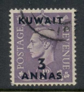 Kuwait-1948-49-KGVI-GB-Opts-3a-on-3d-FU