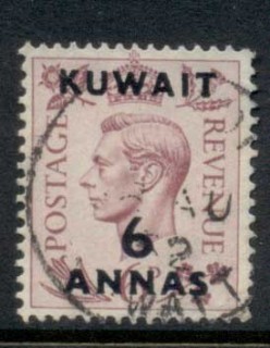 Kuwait-1948-49-KGVI-GB-Opts-6a-on-6d-FU