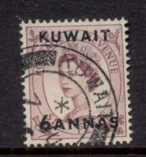 Kuwait-1956-QEII-Wilding-Opt-6a-on-6d-FU