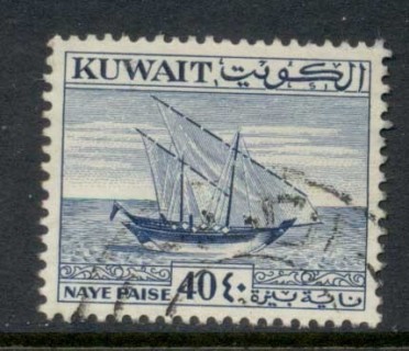 Kuwait-1959-Dhow-40np-FU