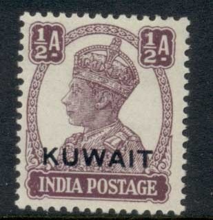 Kuwait-1945-KGVI-India-Opt-0-5a-MLH